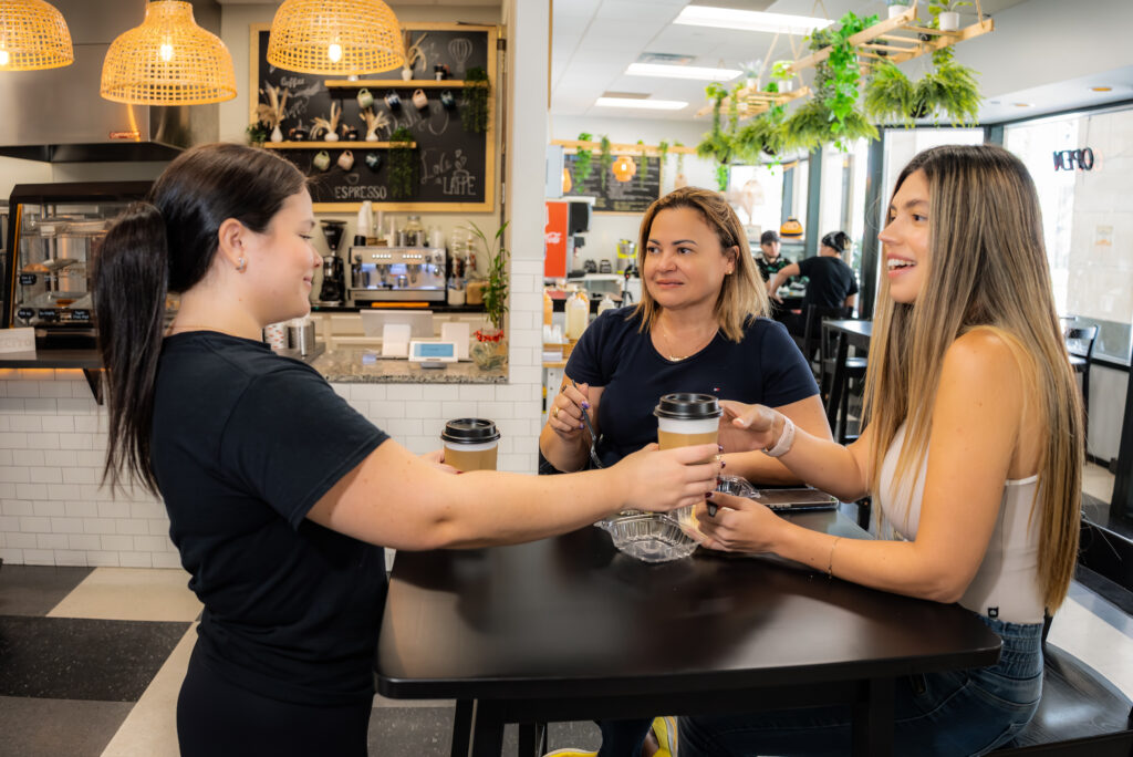 Group of friends enjoying our meal